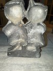 Antique Hubley Black Americana Cat Doorstop Cast Iron Folk Art Door Stop Statue