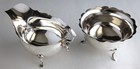 Rare Antique English Sterling Silver Creamer   Sugar Set Streeter   Co Ltd 1902