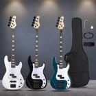Kp Bass Electric Guitar Basswood School Band Beginner With Bag 20w Amp