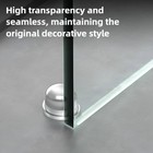 Door Stopper Anti Bump Pad Silicone Transparent No Drill Safety Protector