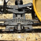 Antique Cast Iron Balance Scale Working Brass Pans Weights European Victorian