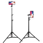 Fodoto 7 Ft   2m Adjustable Selfie Stand Tripod W  Ball Head   Phone Holder