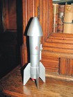 Vintage Astro Mfg  Rocket Bank    a Berzac Creation    Near Mint - Orig  Key