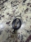 Cane s Retractable Black Id document Holder For Women With Clip And Carabiner