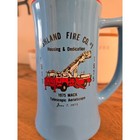 Vintage Buntingware Ashland Fire Co 1975 Mack Aerialscope Fire Truck Stein Blue