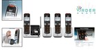 Cordless Phone 4-handset Digital Answering Machine Call Block Caller Id