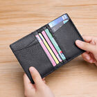 Genuine Leather Wallet Card Holder Mens Slim Men Credit Debit Card Money Pouch