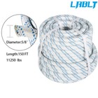 Lablt 5 8  X 150  Double Braid Polyester Rope Arborist Bull Tree Rigging