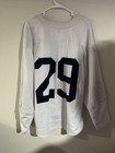  29 Game Used Worn University Of Maine Umaine Black Bears White Practice Jersey