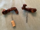 2 Vintage French Grapevine Corkscrew Burl Wood Handle ohlig st  Calais  france 