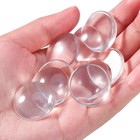 Hautoco 60 Pieces Glass Dome Cabochons Clear Round Cabochons Tiles 
