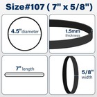 Large Rubber Bands  30pcs Size 107 Big Wide Elastic Bands  Heavy Duty Black L   