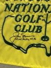 Jack Nicklaus Signed Angc Members Masters Flag W years Won Jsa Coa Loa Augusta