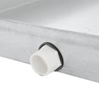 Drain Pan 24 In  X 36 In  26-gauge Galvanized Steel With Insulated Pvc Fittings
