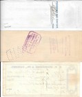 3 Premium Vintage Checks  Ck Lot 57  All W  Revenue Stamps  1869  Cool Vignettes