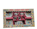 Vintage China Tea Set Toy By Straco Made In Japan-original Box 12 Pc  Set