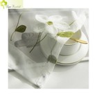 Embroidered White Magnolia Curtains Tulle For Living Room Pastoral Sheer Drapes