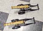 2 Vintage 1950s Victorian  Cannons Made In England 18 1 2 Inches Long