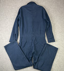 Utility Coveralls Navy Blue Long Sleeve Size 42l Flame Resistant Mechanic Blue
