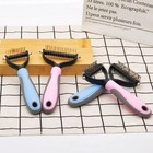 Professional Pet Grooming Tool 2 Sided Undercoat Dog Cat Shedding Comb Brush Pet