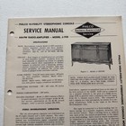 Vintage 1960 Philco Am fm Radio-amplifier Model J-1930 Service Manual