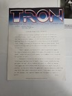 Walt Disney Pictures Original Tron 1982 Press Kit W  3 Photos