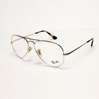 Ray Ban Rb6489 Eyeglass Frames Aviator Metal Eyewear Arista Gold 55-14 140mm