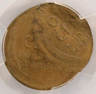 1c  1917-1958  Wheat Cent Double-struck  2nd 55  Off-center Pcgs Ms62 Bn