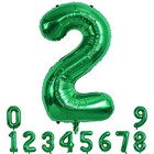  Green 40 Inch Digital 2 Balloon For Birthday  Wedding  Anniversary Party 