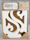 Pair Distressed White Wood Corbels Shelf Brackets Rustic Farmhouse 5  X 1 2 X 7 