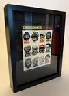 1970 s Framed Glowing Monster Puffy Stickers On Card 