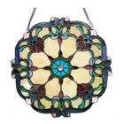 Stained Glass Tiffany Style Hanging Window Panel Suncatcher Victorian Design