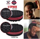 Double Side Magic Hair Brush Sponge Twist Wave Barber Afro