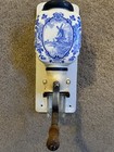 Vintage Deve Dutch Delft Blue Wall Mount Coffee Grinder Windmill Made In Holland