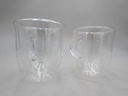 Joyjolt Serene Double Wall Insulated Coffee Mugs Set Of 2 Glass 16 Oz 