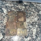 B r  w  British Railway 131 To 138 X6 Check Token  Pay Check Railway Worker