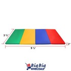Colored Thick Foam Folding 4 Panel Gymnastics Gym Mat Exercise Yoga  Fitness