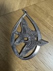 Vintage 1972 Wallace Sterling Silver Peace On Earth Doves Christmas Ornament