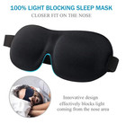 3d Sleep Mask Eye Mask Blackout Blindfold Soft Padded Travel Sleeping Aid 2 Pack