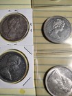  6 Canadian Dollar  Silver Coin Lot -  800 Ag  - Ungraded - Nice Bc Coins Too  