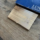 Vtg Lunt Silver-plated Business Card Holder     Monogram Plate Initials P p  D
