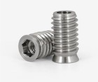 M6 M8 M10 Stainless Steel Furniture Nut Hex Flat Head Screw Threaded Wood Insert