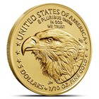 2025 1 10 Oz American Gold Eagle  5 Coin  bu 