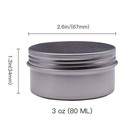 3 Oz 15 Pack 90ml Empty Round Silver Aluminum Tin Cans Metal Steel