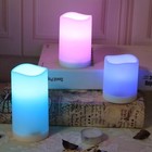Remote Control Flameless Led Candle Light  3pack 3pack Color-changing