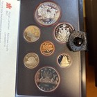 Lot 2-1981  1983 Royal Canadian Mint Proof Set 7 Coins Special Ed  Silver Dollar