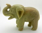 Antique Chinese Soapstone Carving  Elephant Statue Figurine