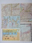 10 Maps National Geographic  North America  Middle America  Fold Out Maps  Vg Co