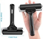 Rubber Roller  Ideal For Anti Skid Tape Construction Tools  4-inch  Black 