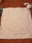 Large Quiltex Pink Bunny Rabbit Baby Security Blanket Lovey Plush Soft 30  X 30 